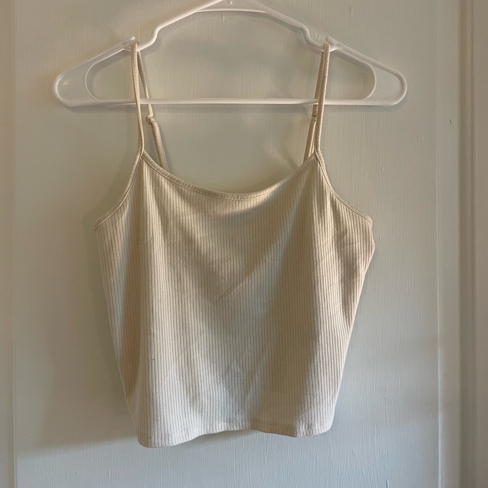 American Eagle cream tank top size M